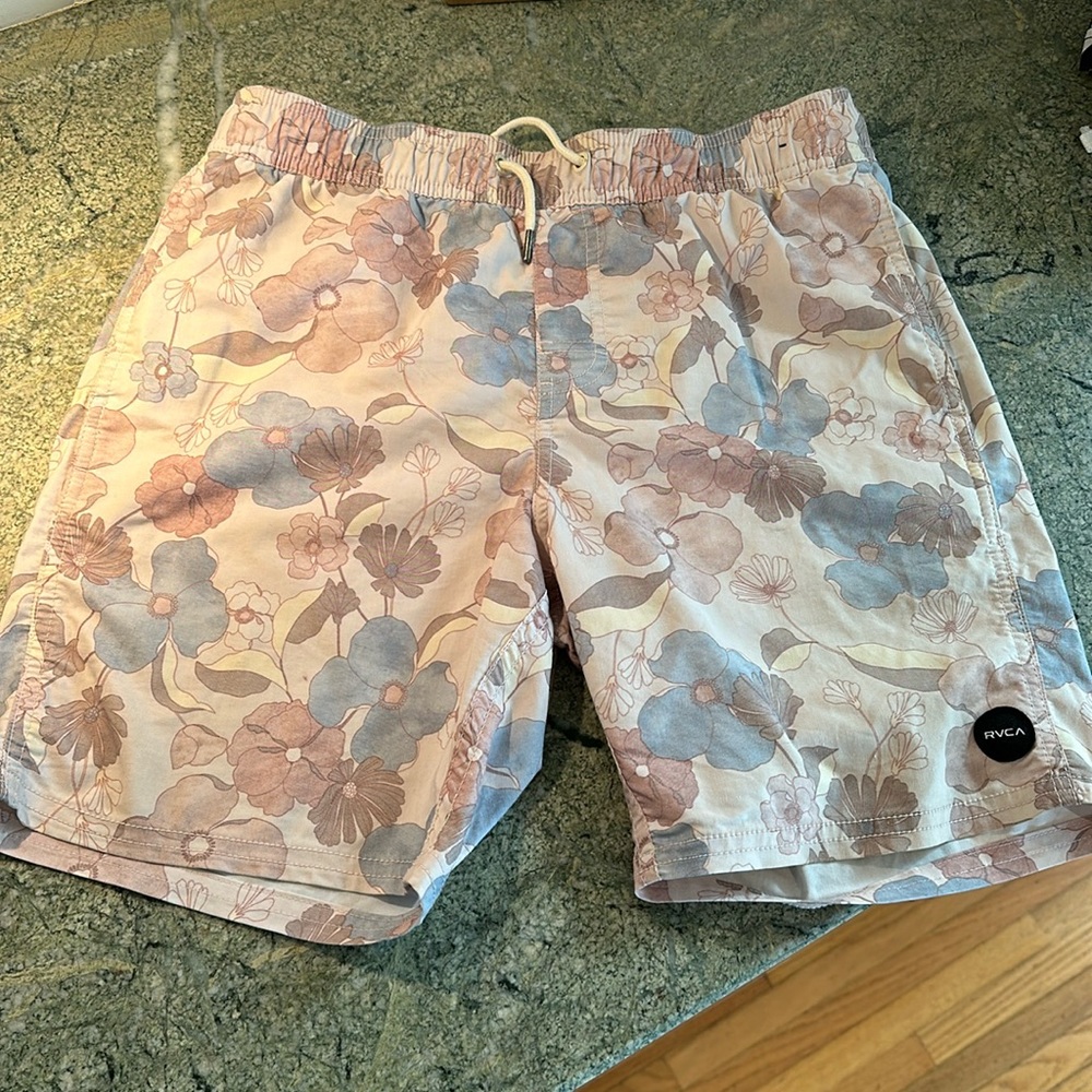 RVCA boys swim trunks